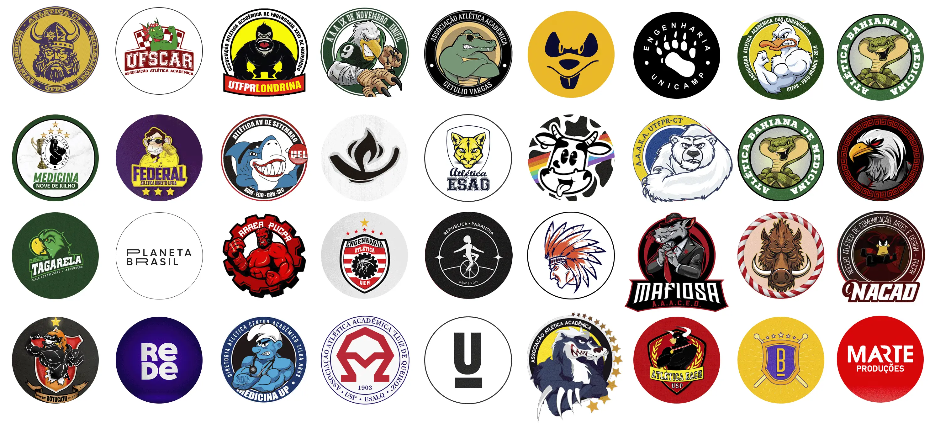 Conjunto de atléticas parcerias da Cheers, a maior rede universitária - <alt>