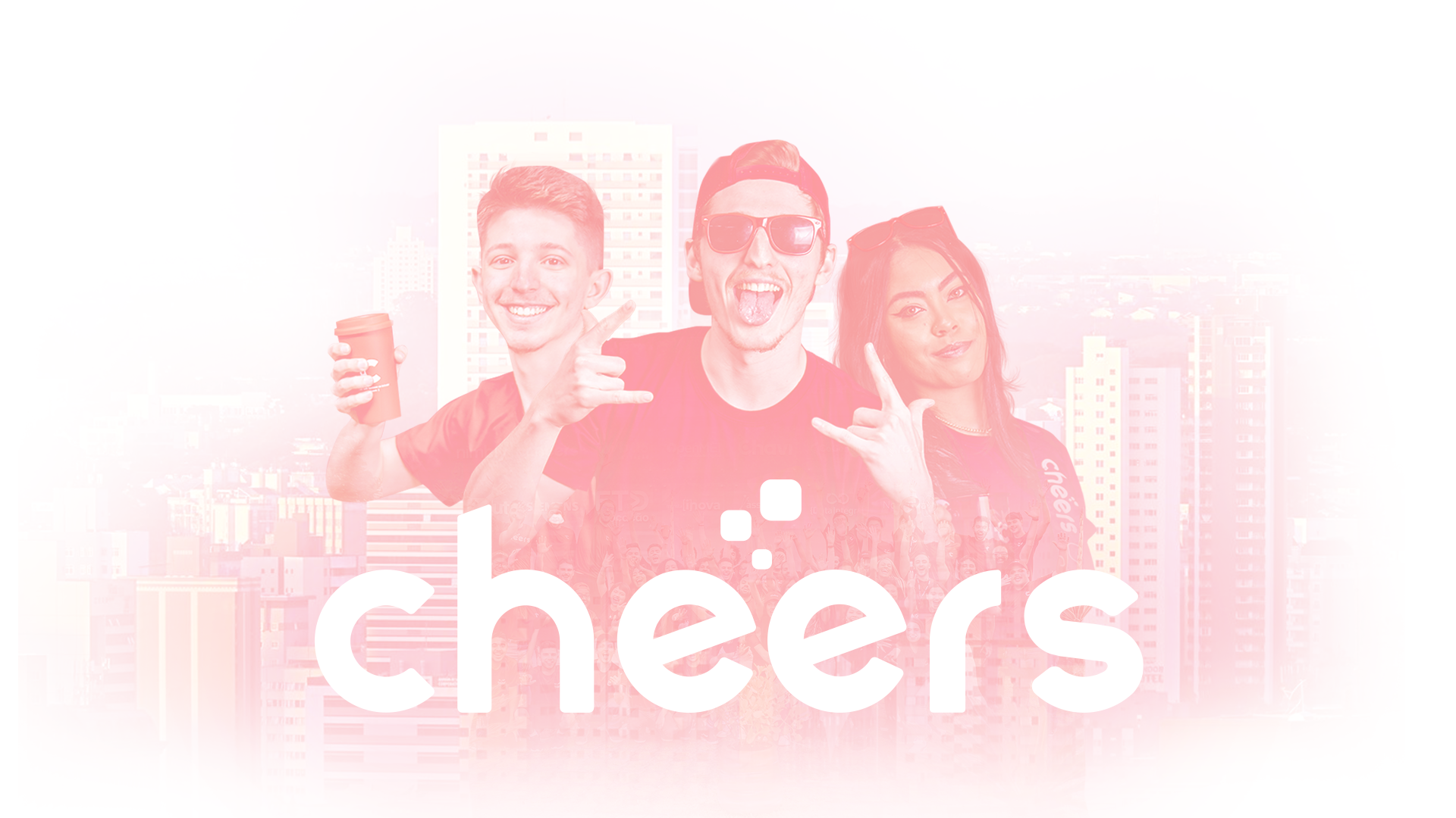 Universitários jovens da Cheers, uma startup voltada para Entidades Acadêmicas - <alt>