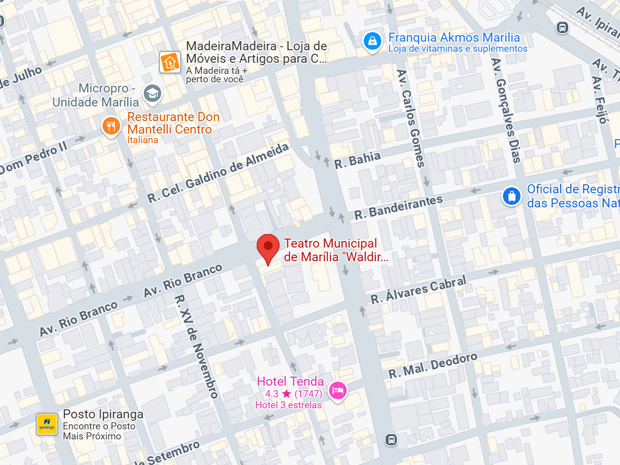 Cliquei aqui para obter a rota pelo Google Maps