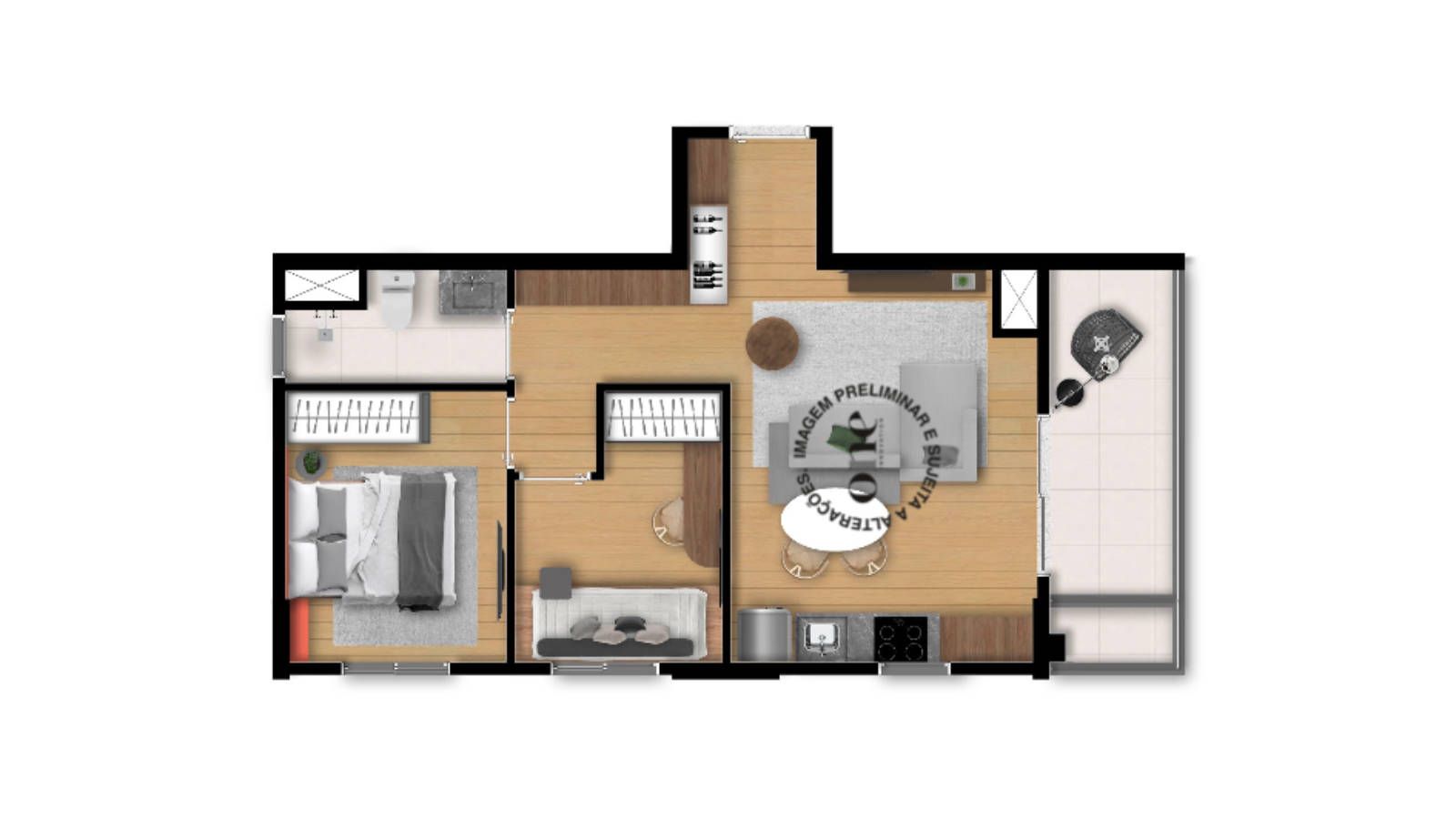 49 m2 - 2 DORMS