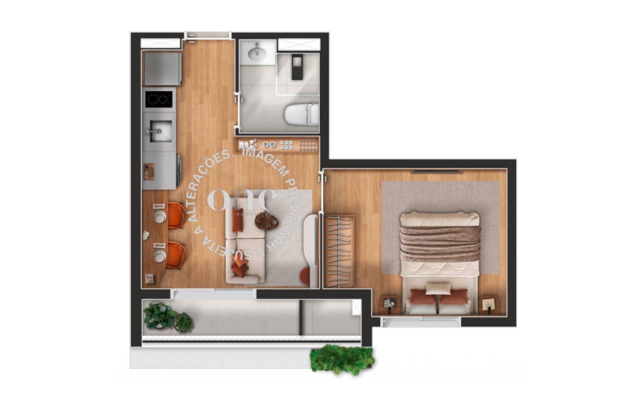 1 DORM - 33 M2