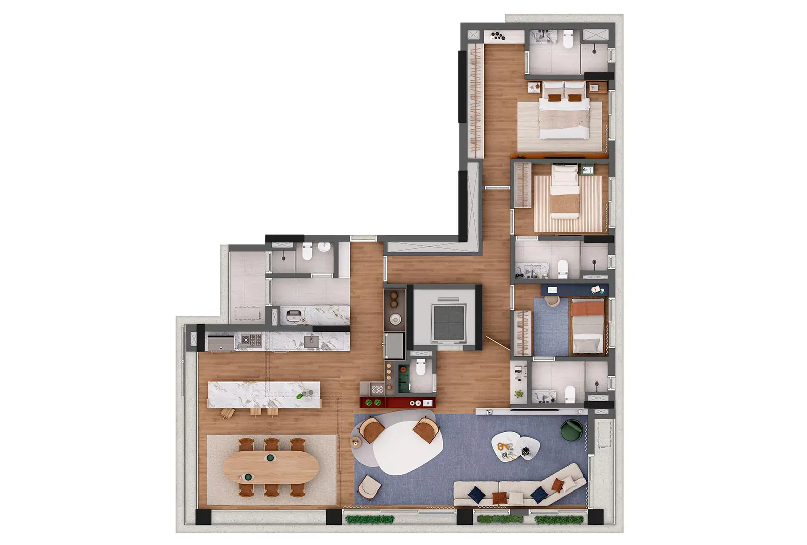 3 Suítes - 182 m2