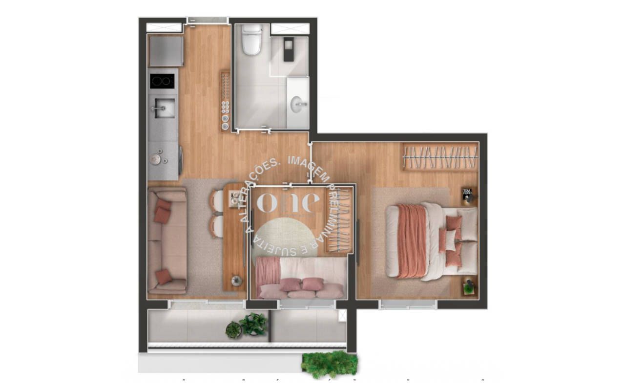 2 DORMS - 39 M2