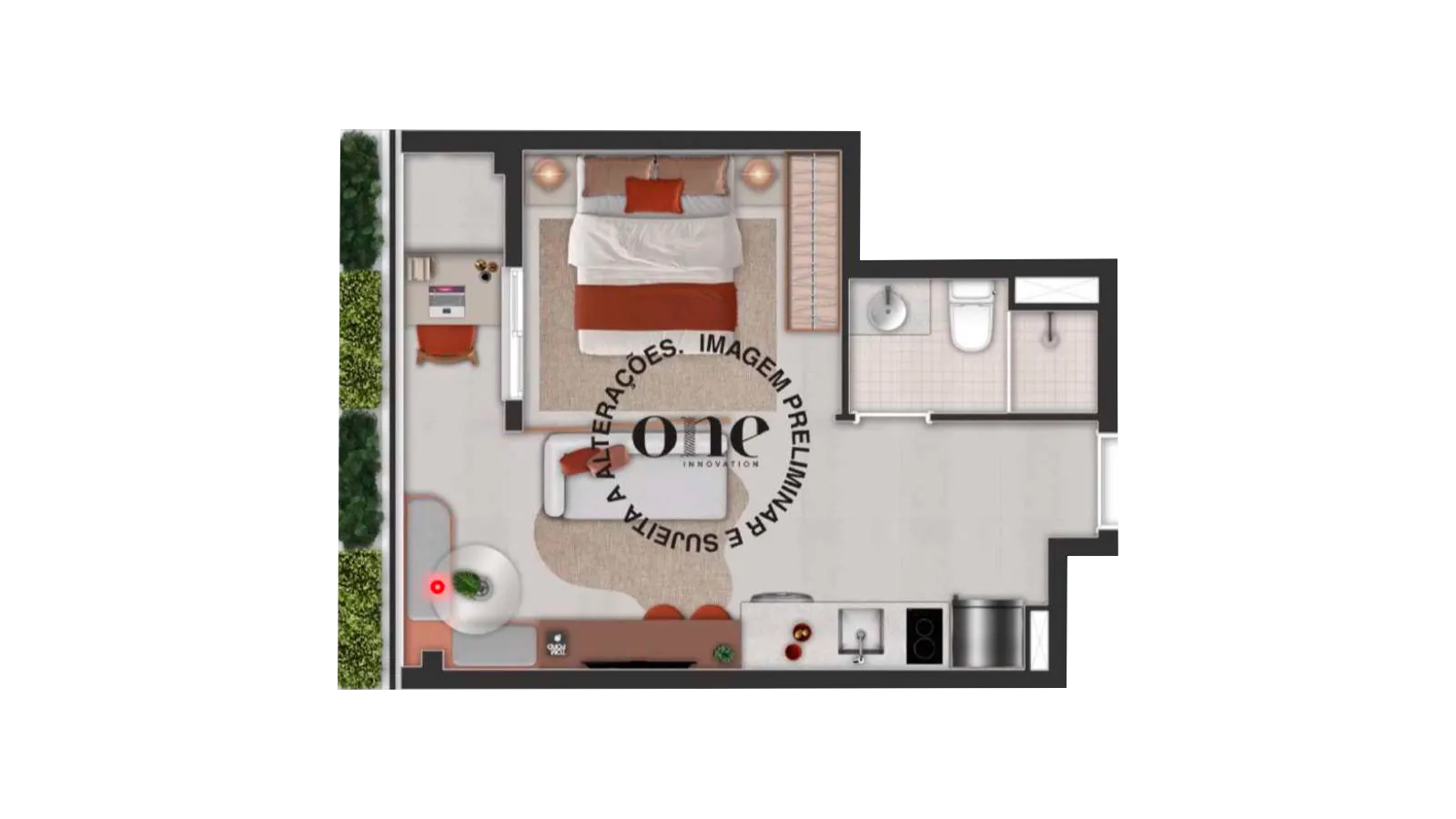 1 DORM - 31 M2 AMPLIADO