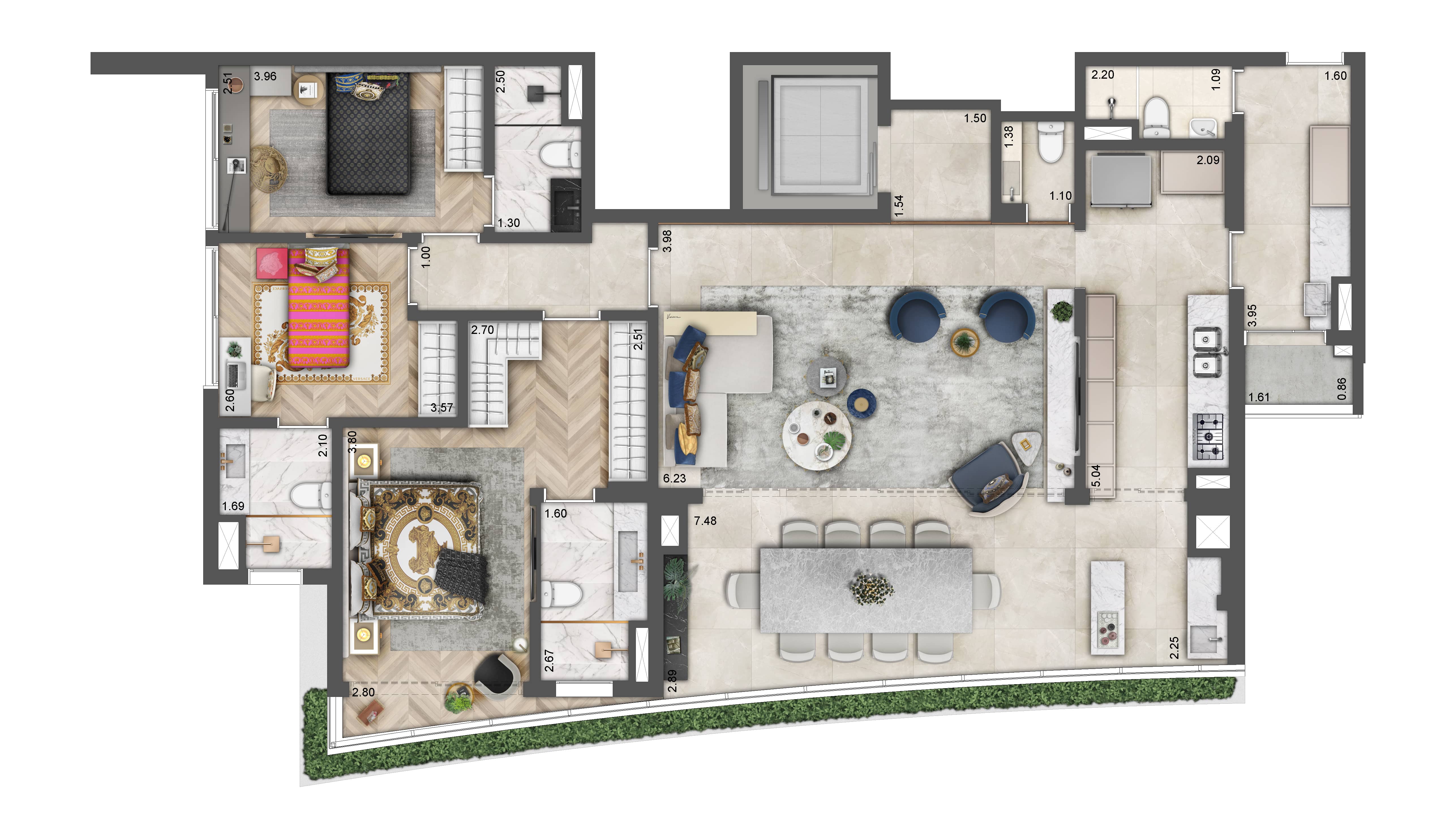 3 SUÍTES - 150 M2