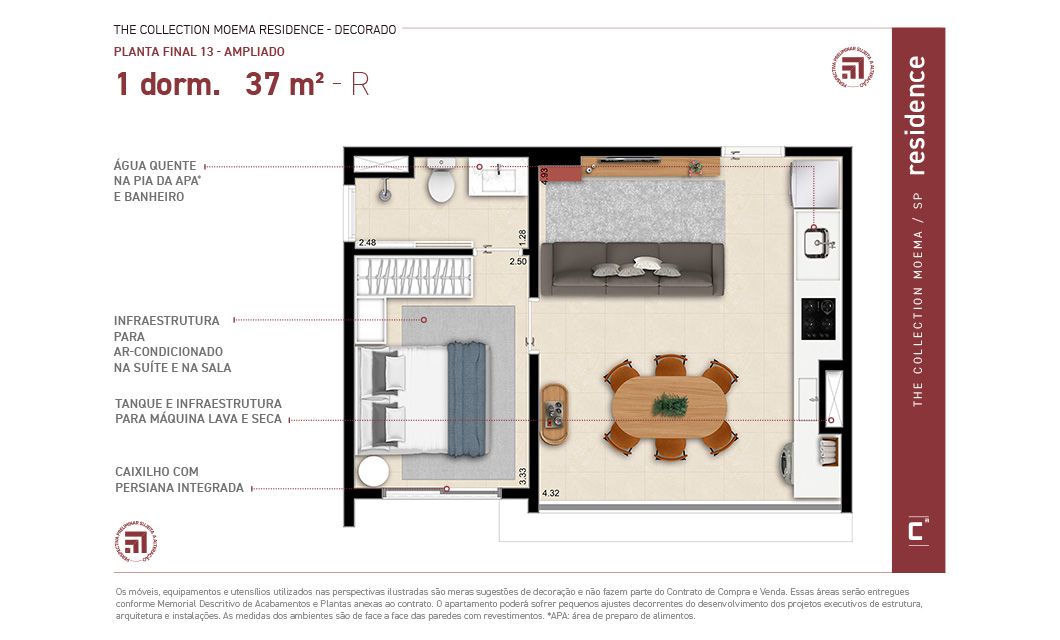 1 DORM - 37 M2