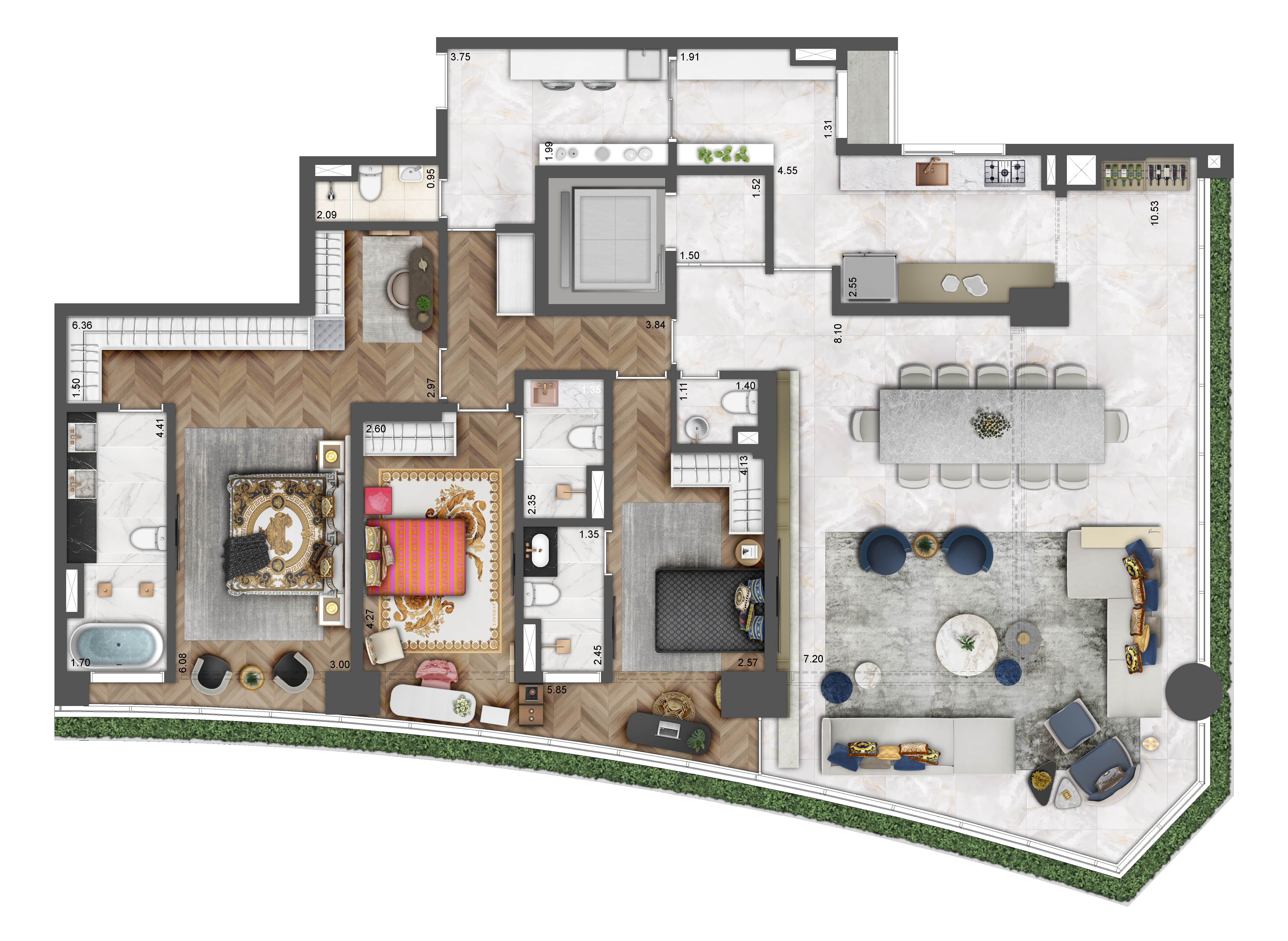 3 SUÍTES - 221 M2