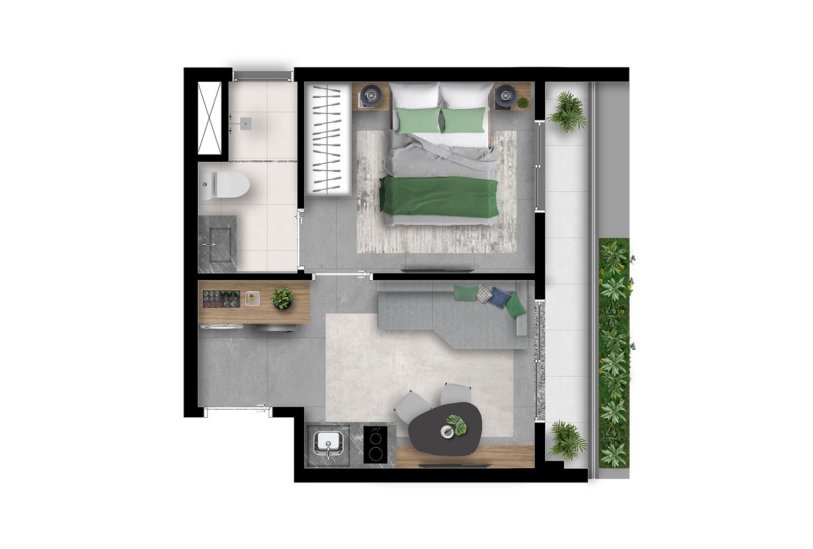1 DORM - 28 M2