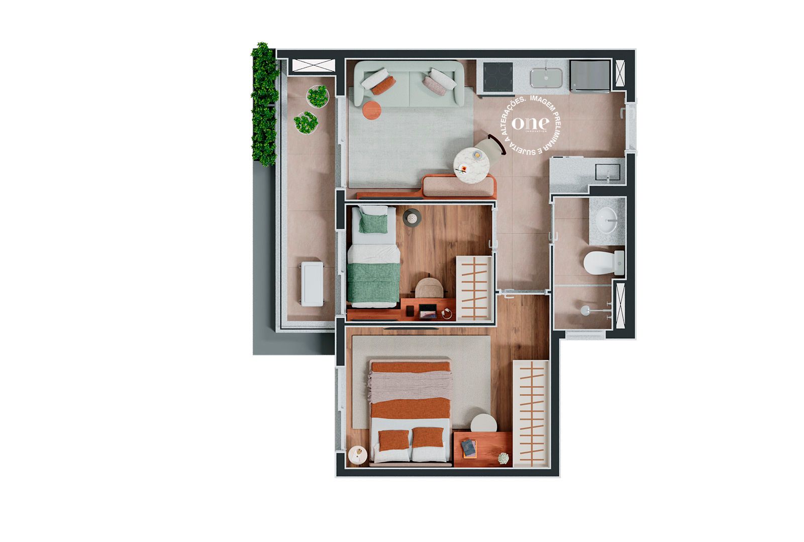 2 DORMS - 39 M2
