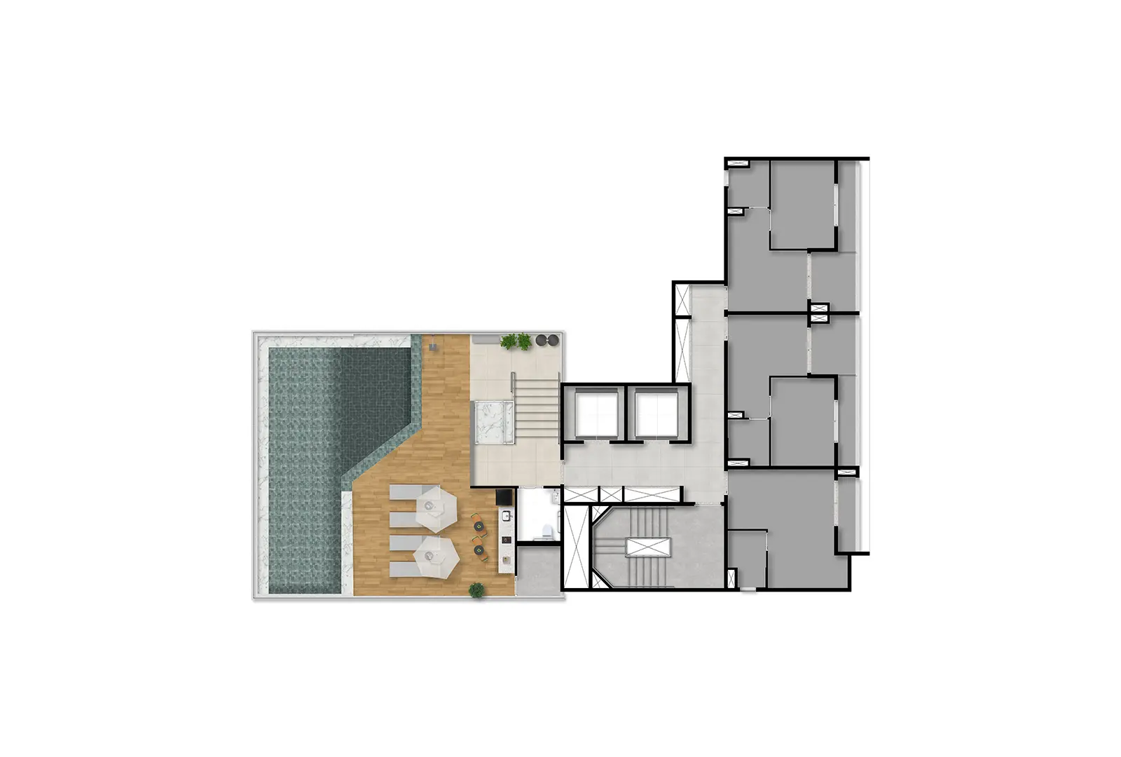 Implantação 17* andar