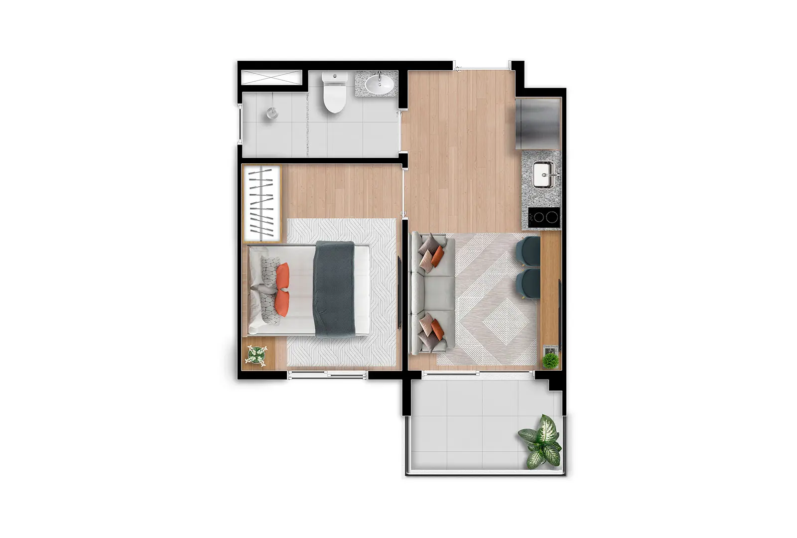 1 DORM - 27 M2