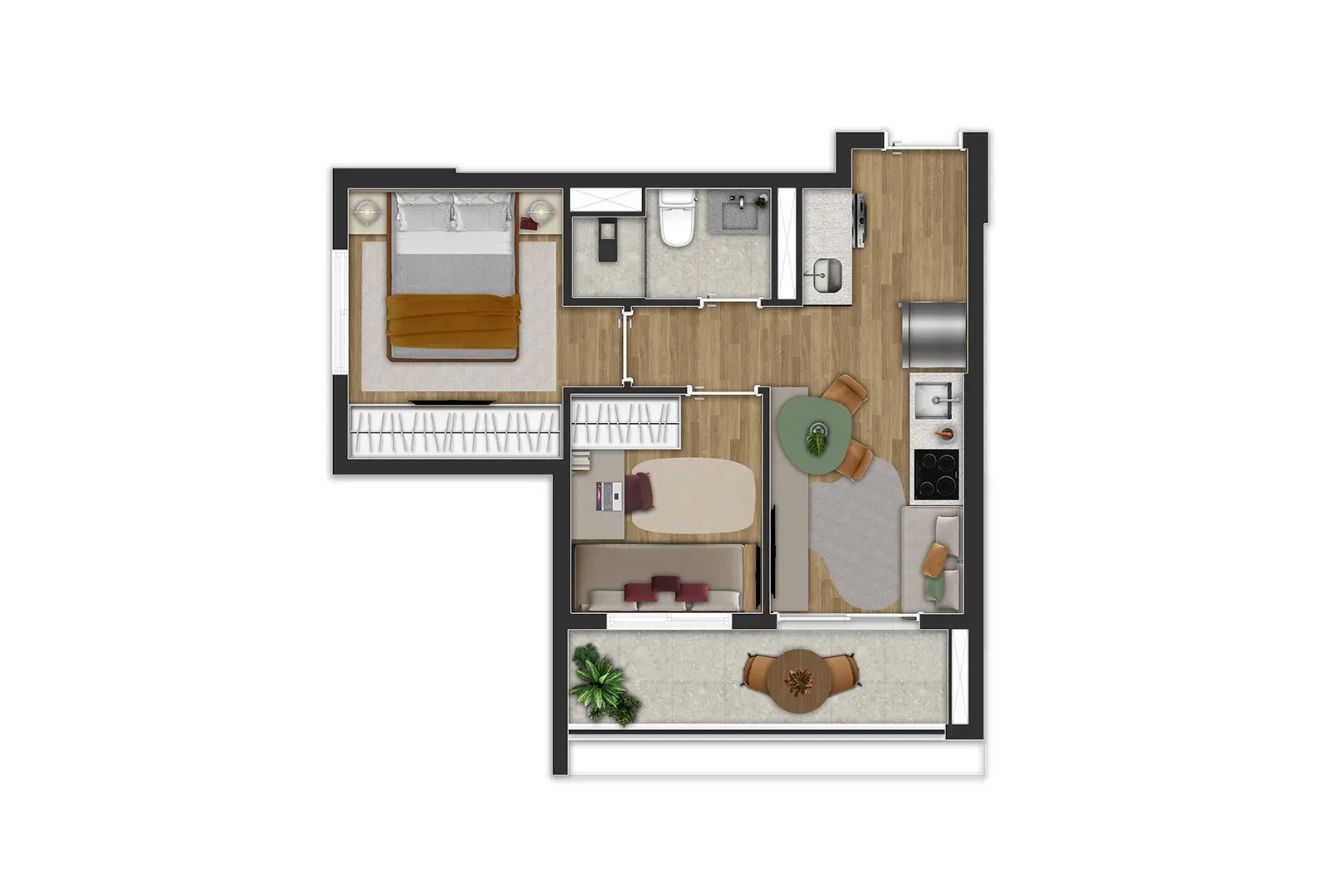 2 DORMS - 39 M2