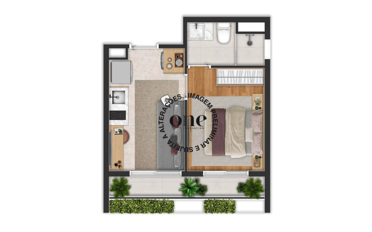 1 DORM - 28 M2
