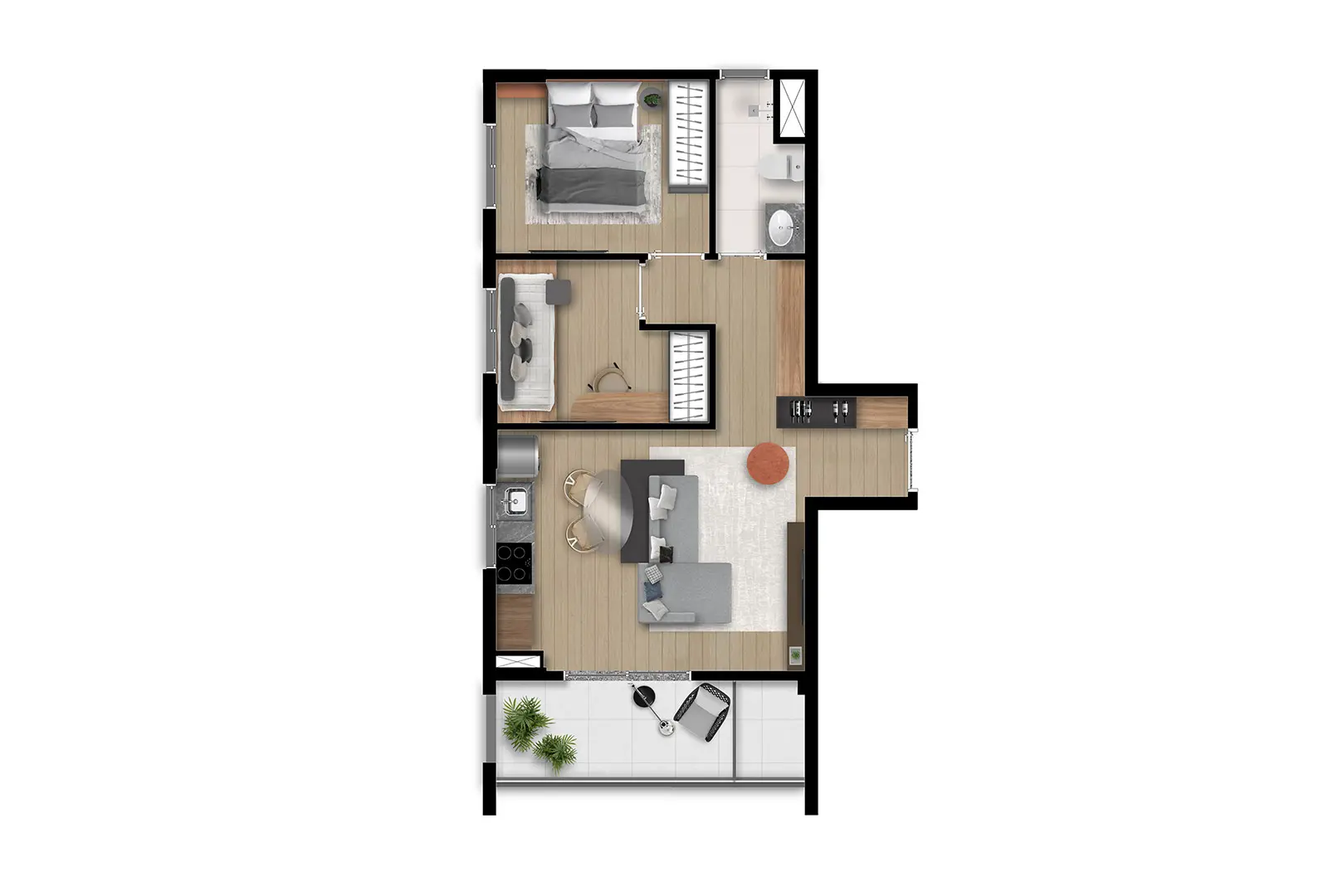 2 DORMS - 49 M2