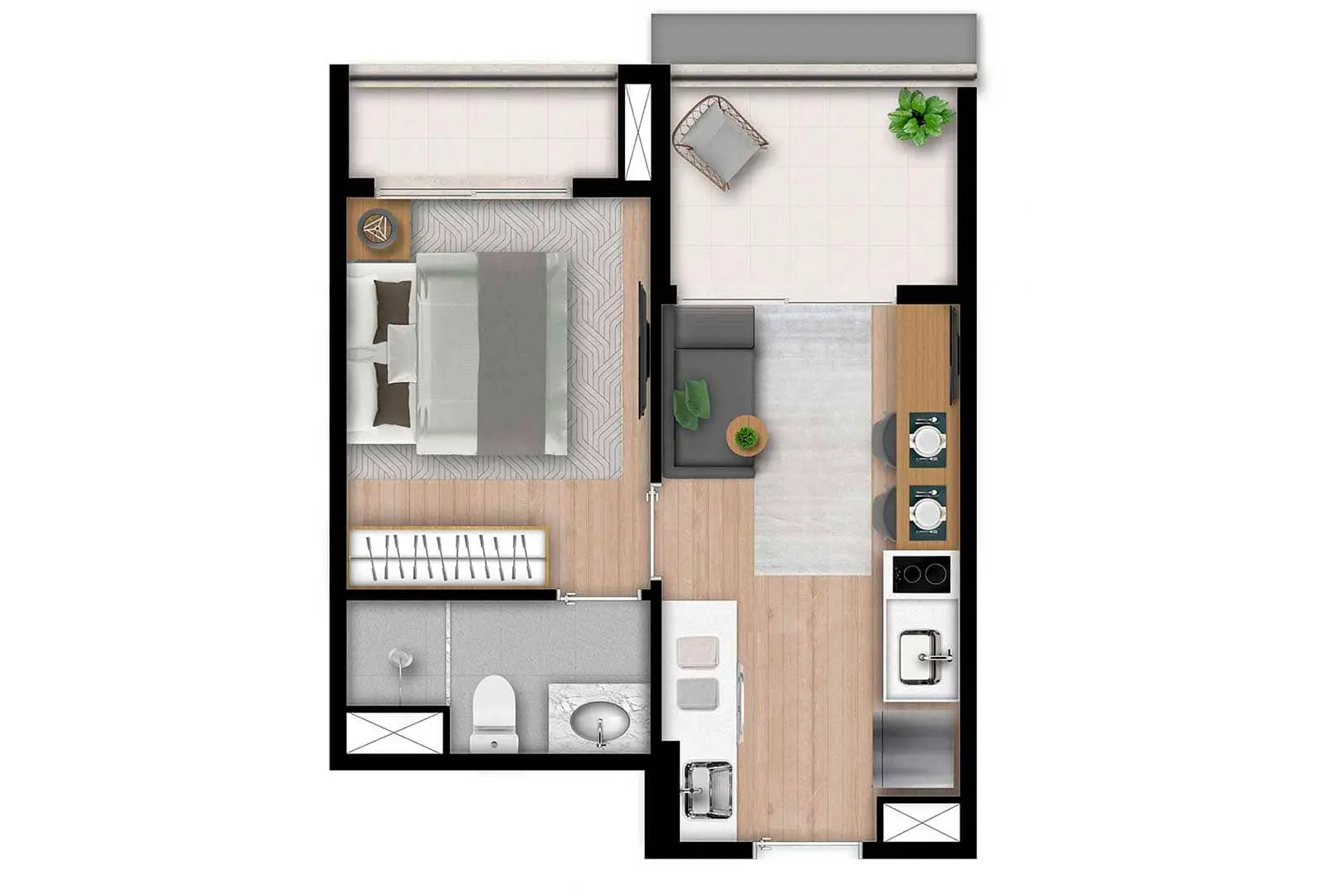 1 DORM - 31 M2