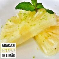 Abacaxi com Raspas de Limão