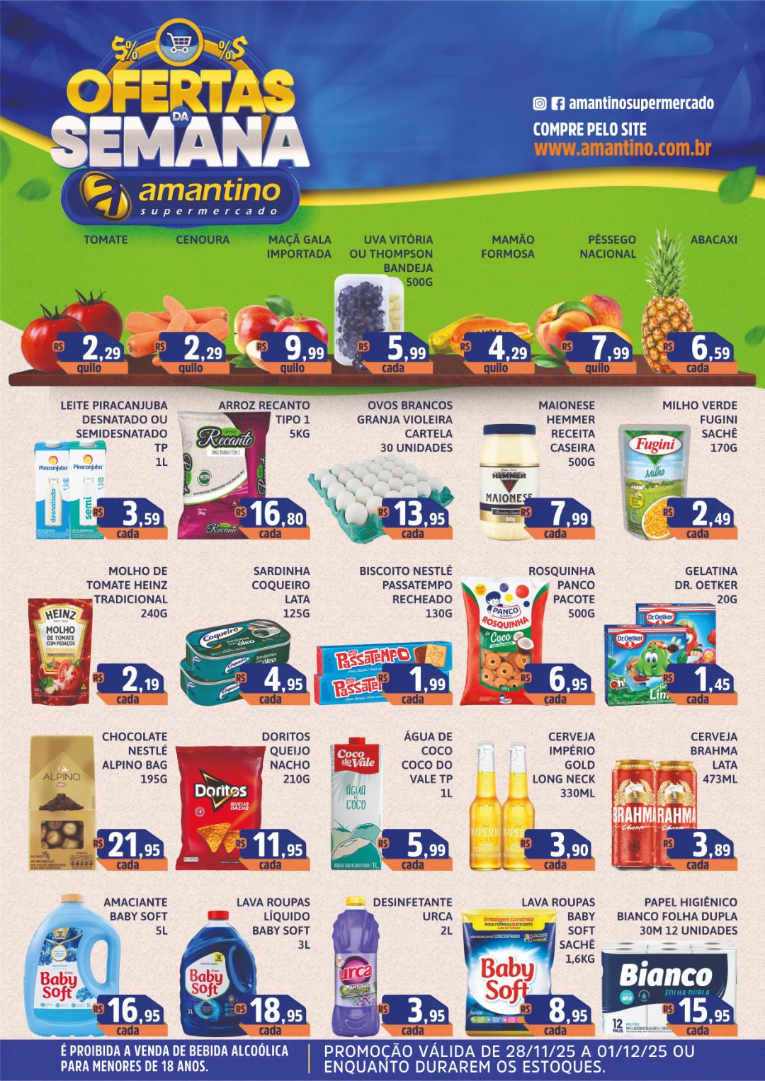 Ofertas da semana - Válidas até 24/11 ou enquanto durarem os estoques