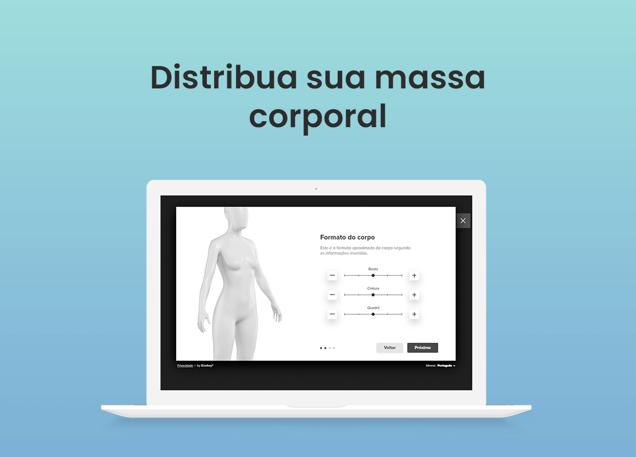 distribua sua massa corporal