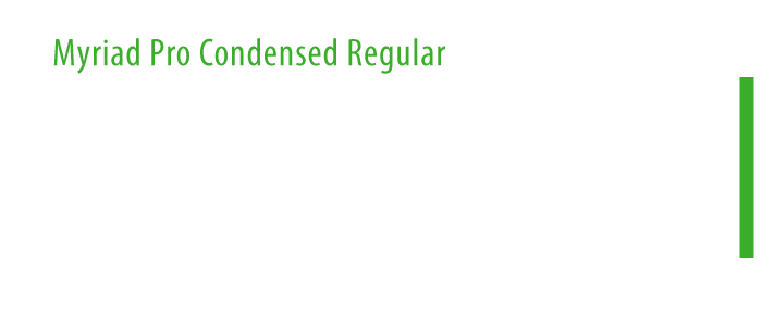 Myriad Pro Condensed
