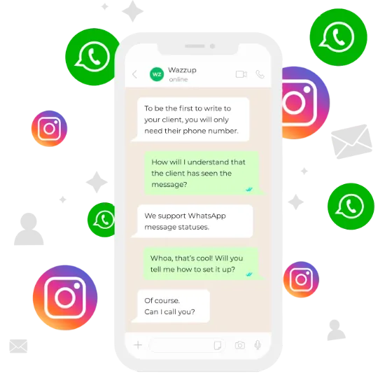 Integração Bitrix24 com WhatsApp e Instagram via WAZZUP – Centralize mensagens, otimize negociações e fortaleça o relacionamento com clientes em um único CRM.