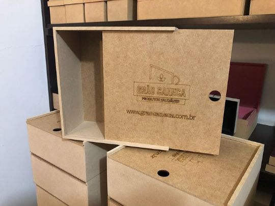 Caixa MDF Estojo crua