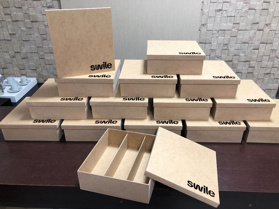 CAIXA MDF CRU PARA GARRAFA E UMA TAÇA