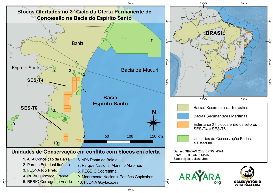 MAPA BACIA ESPÍRITO SANTO 3 CICLO ANP
