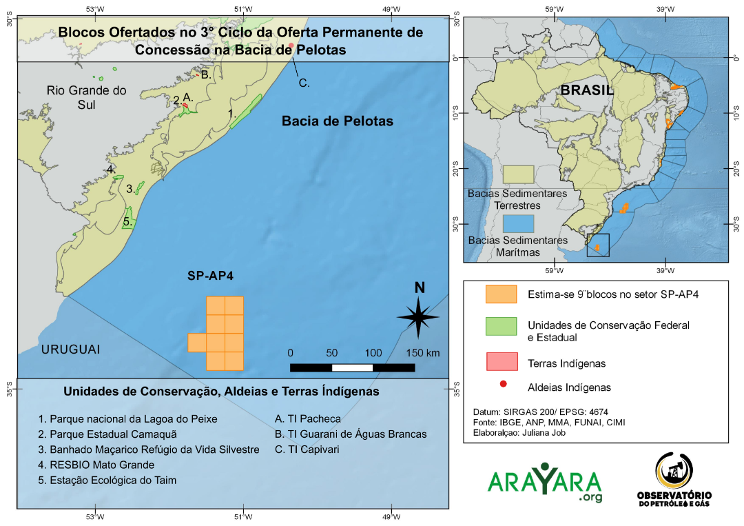 MAPA BACIA PELOTAS 3 CICLO ANP
