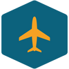Ícone: Avião (Representa Viagem)