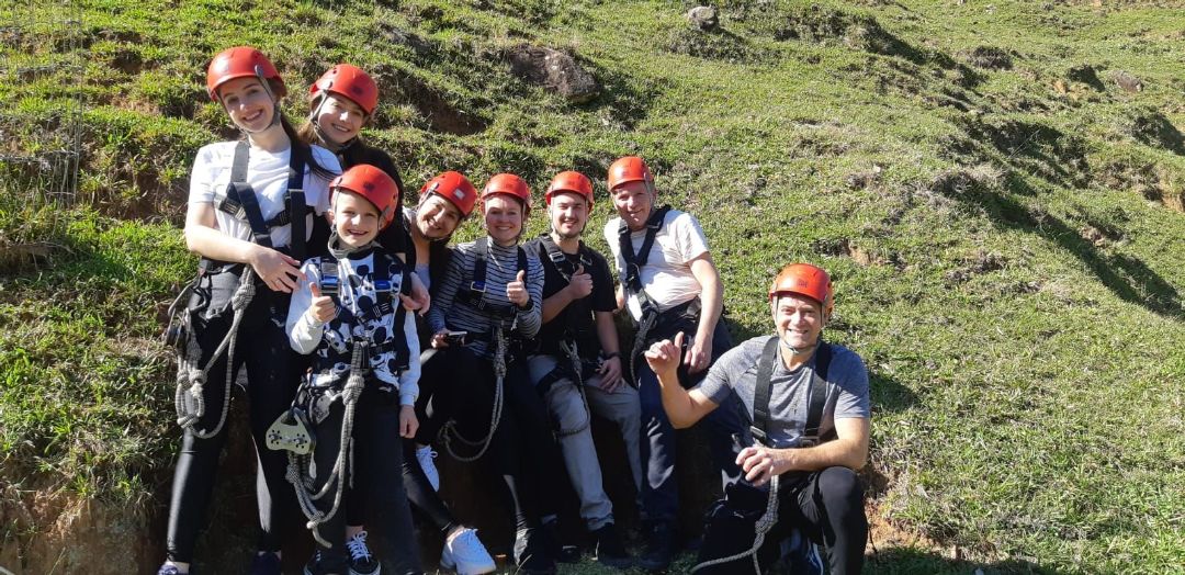 Fluss Hauss e Tirolesa