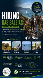 Hiking Caminhos da Baleia Franca - observação de Baleia em Santa Catarina