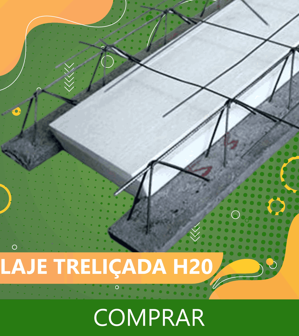 Lajes pré-moldadas TR20 para construção civil Lajes treliçadas TR20 pré-moldadas de alta resistência Lajes pré-fabricadas TR20 para agilizar sua obra Lajes TR20 pré-moldadas em concreto armado para projetos arquitetônicos
