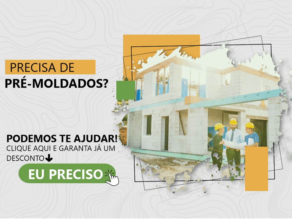 Produtos pré-moldados de concreto para construção
Soluções pré-fabricadas para agilizar sua obra
Blocos pré-moldados de alta qualidade e resistência
Lajes pré-moldadas para construção civil
Elementos estruturais pré-fabricados para projetos arquitetônicos
Pisos intertravados pré-moldados para áreas externas
Cobogós pré-fabricados para design e ventilação
Produtos pré-moldados sob medida para suas necessidades
Encontre aqui os melhores produtos pré-moldados em concreto
Soluções econômicas e duráveis em pré-moldados