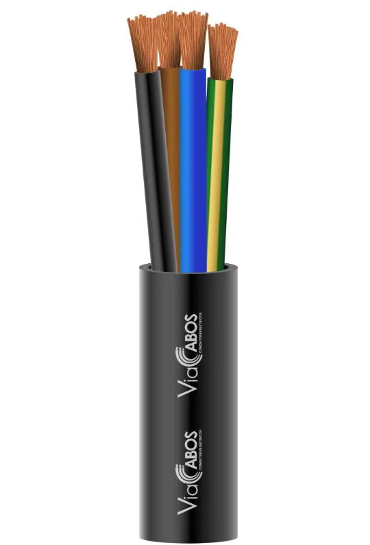 Cabo PP ViaCabos com condutores de cobre flexível e veias coloridas isoladas, agrupadas em cobertura preta de PVC. Ideal para instalações elétricas em eletrodomésticos, sistemas de alarme e painéis de controle, oferecendo resistência mecânica, flexibilidade e segurança em aplicações até 500V.