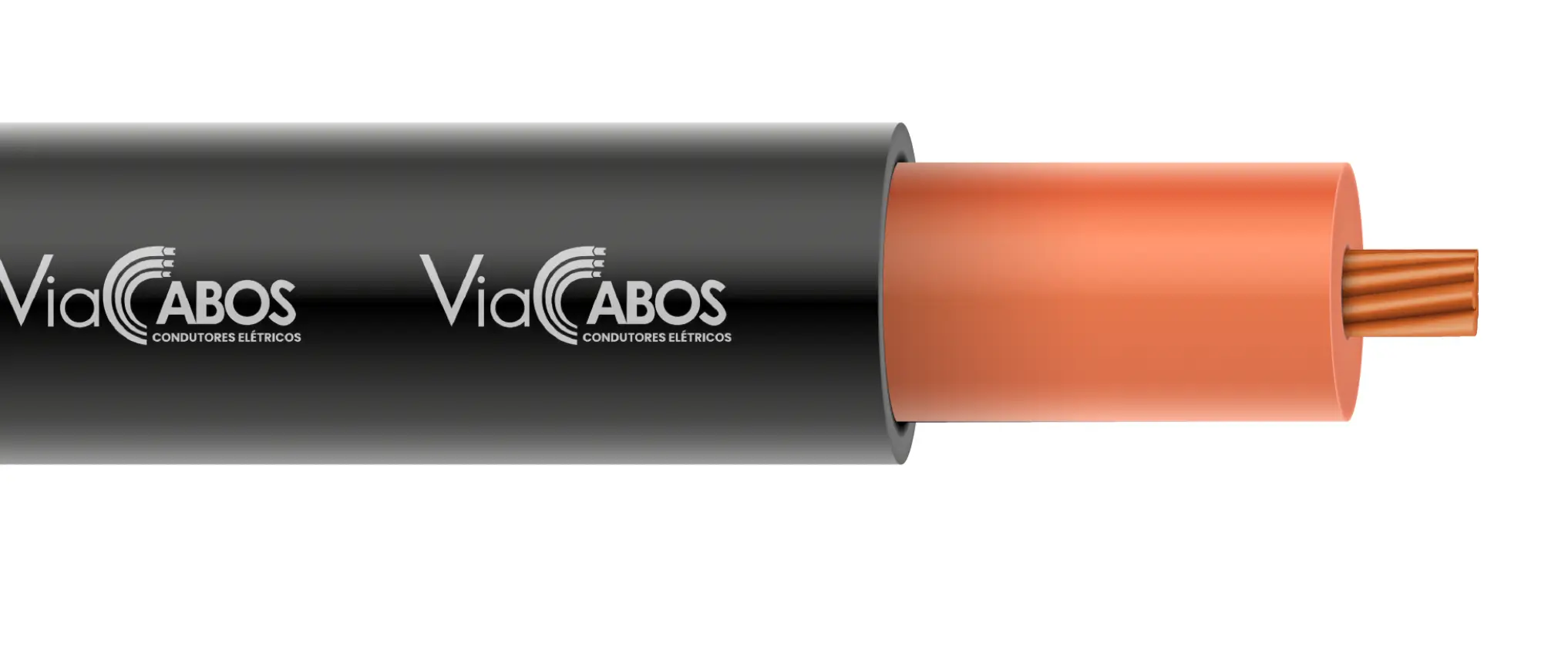Cabo de energia para aeroporto ViaCabos com condutor de cobre eletrolítico nu, isolação em HEPR de alta performance e cobertura flexível em PVC. Indicado para sistemas de balizamento e alimentação elétrica de pistas aeroportuárias, com resistência térmica até 90 °C