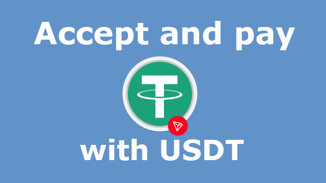 Aceitamos usdt na forma de pagamento