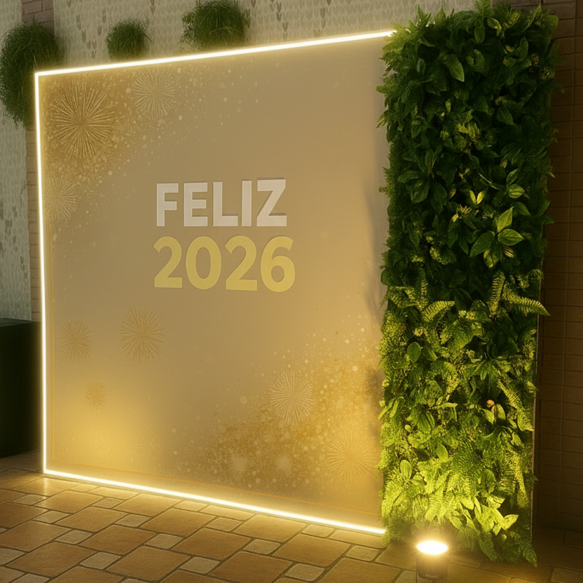aluguel de cenografia, backdrops para festas de fim de ano