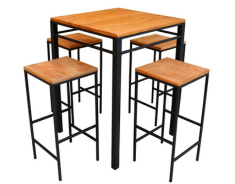 Mesa bistrô e banqueta