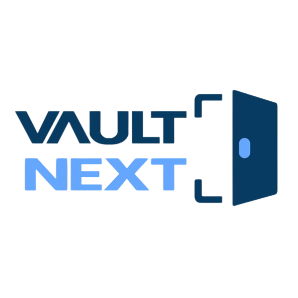 Interface do aplicativo móvel Vault Next em smartphone Android exibindo confirmação de abertura segura via Bluetooth.