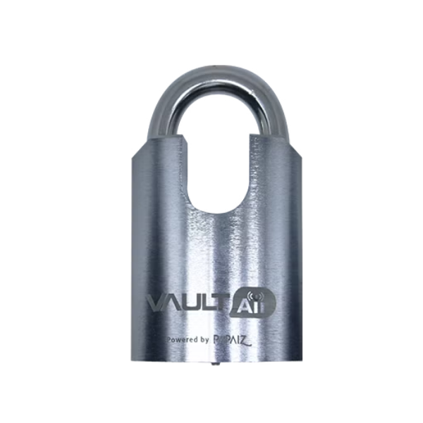 Cadeado robusto IP68 VAIR-PLBT50HS ASSA ABLOY resistente a poeira e água para proteção de ativos remotos.