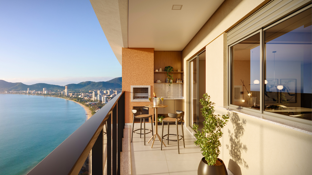 More na Praia em apartamento de luxo