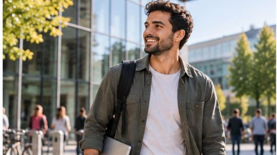 Estudante internacional estudando e trabalhando na Alemanha