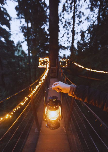 Lamplight showing the way