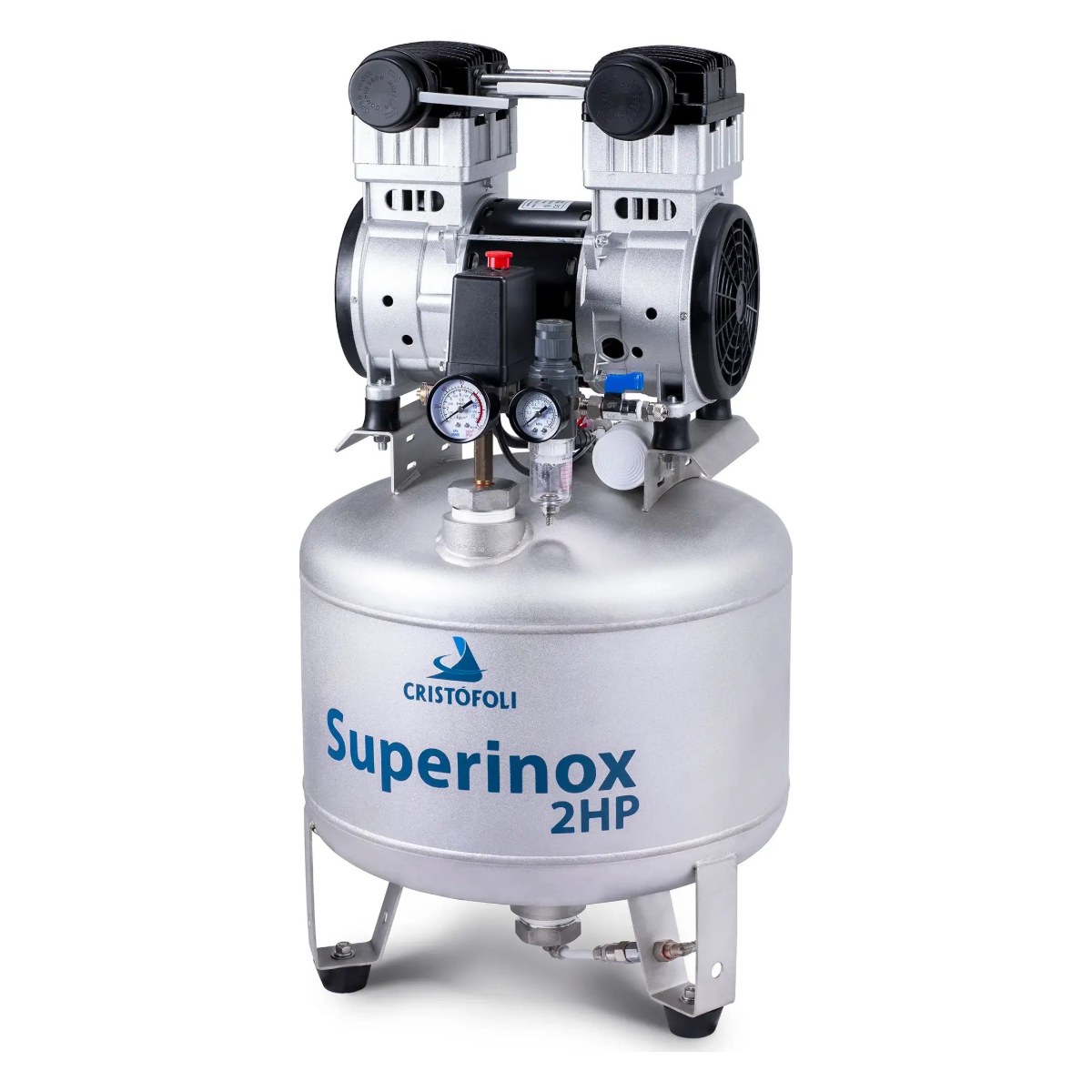 Compressor Cristófoli Super Inox isento de óleo