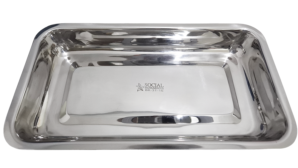 Bandejas e caixas inox