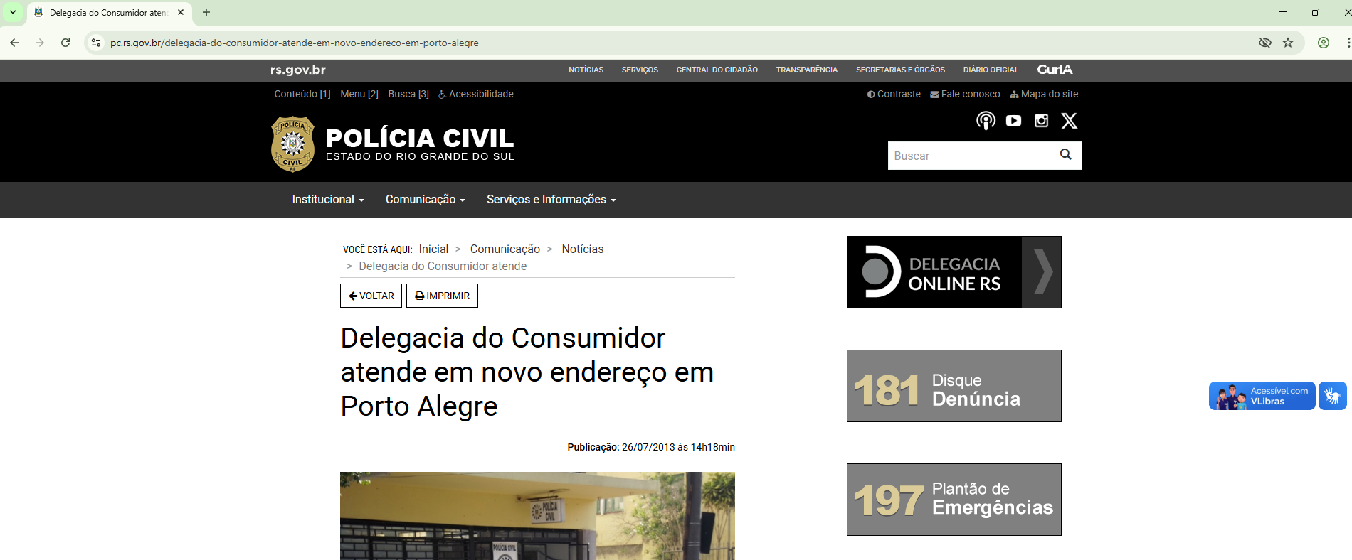 Decon RS - Delegacia do Consumidor | ermitão click