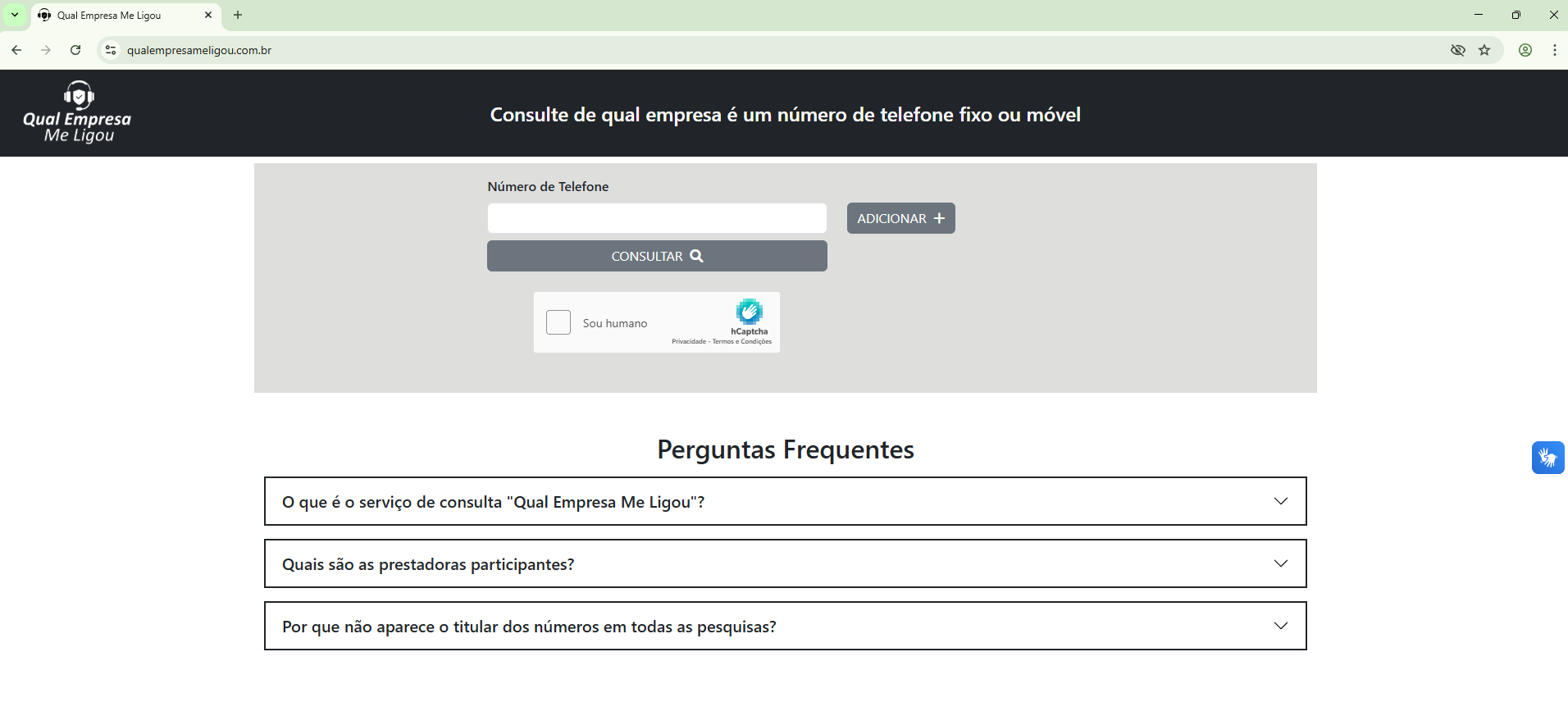 Qual empresa me ligou | ermitão click