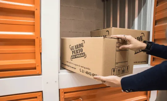Usuário utilizando seu box doc para guardar seus objetos