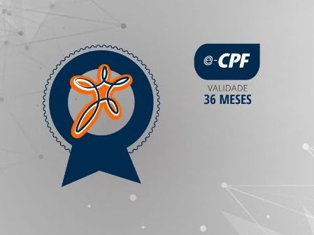 e-cpf a3 somente certificado