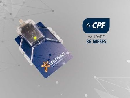 e-cpf a3 com smartcard e leitora